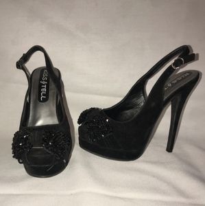 Black high heel stilettos
